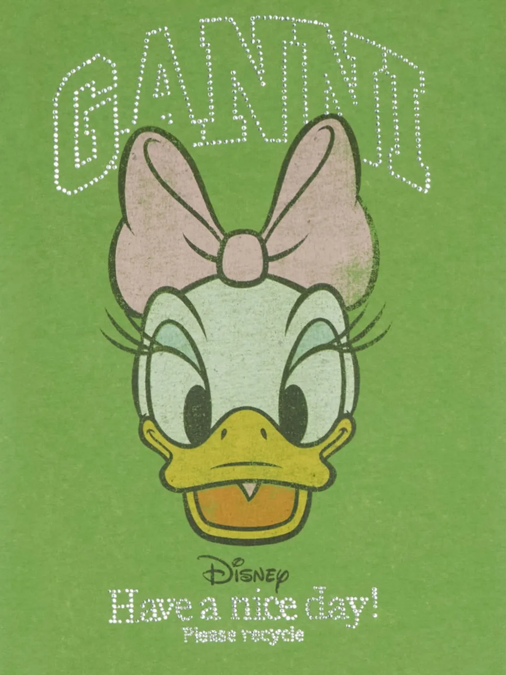GANNI x Disney T-shirt met print Groen