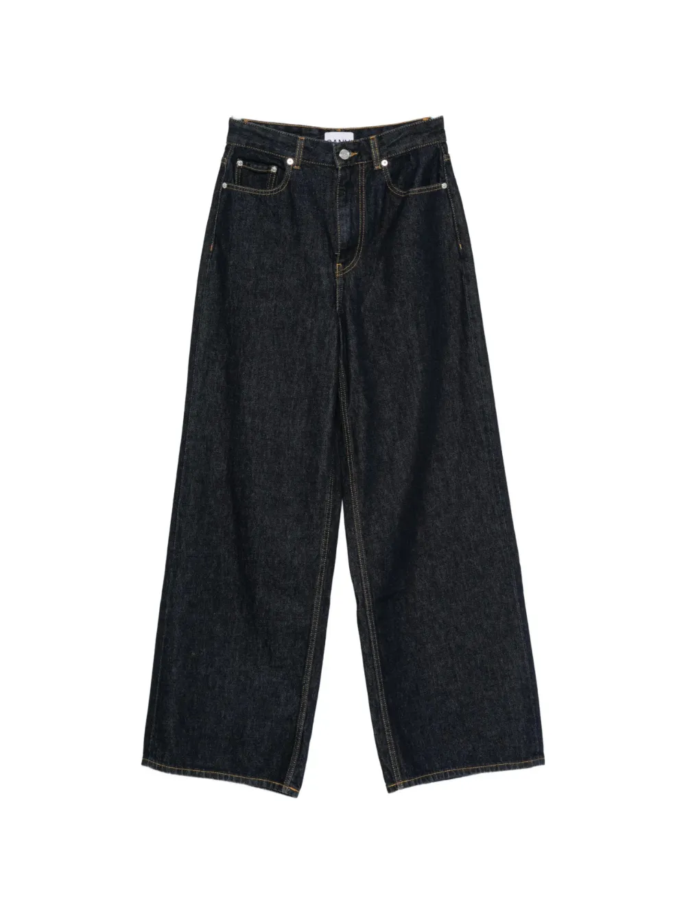 GANNI Jeans con design a cinque tasche - Blu