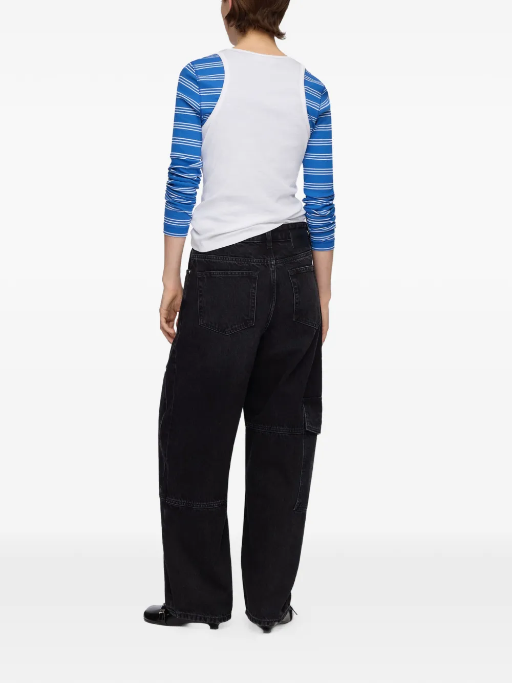 GANNI Audri denim jeans Zwart