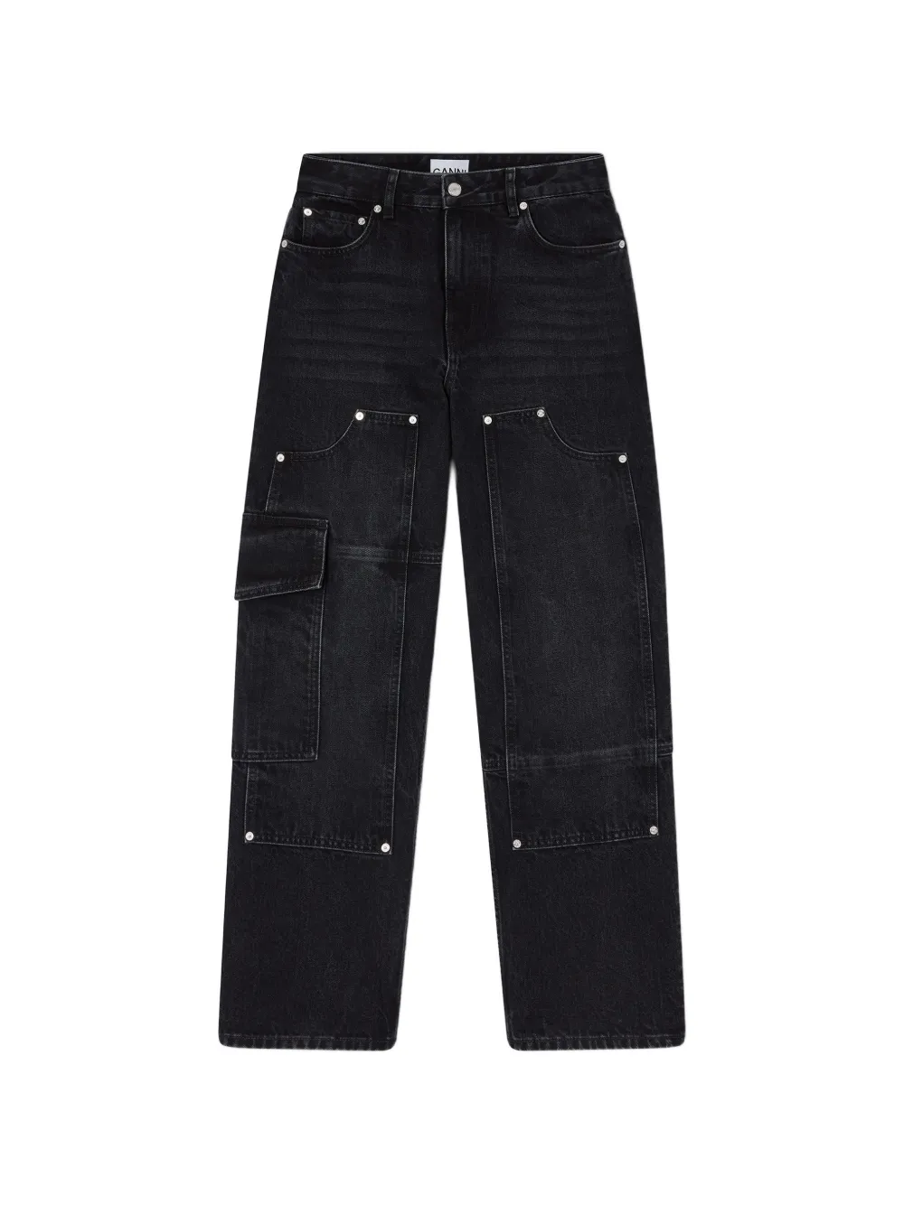 GANNI Jeans cargo - Nero