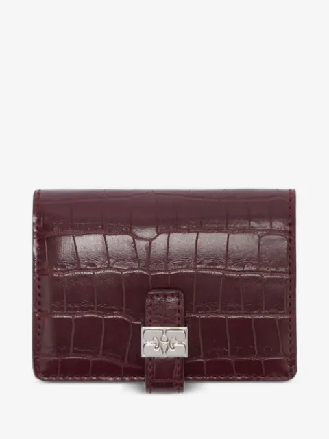 GANNI cartera con efecto de piel de cocodrilo