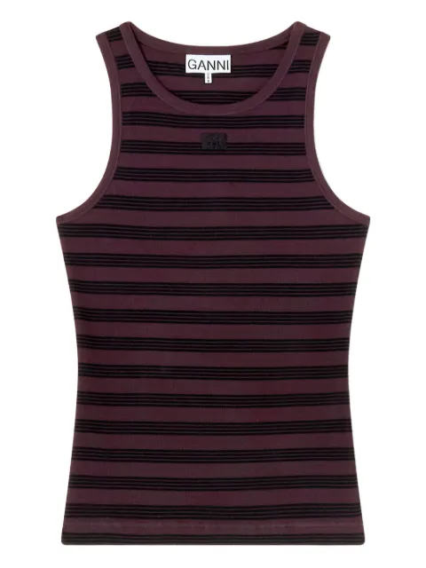 GANNI striped tank top