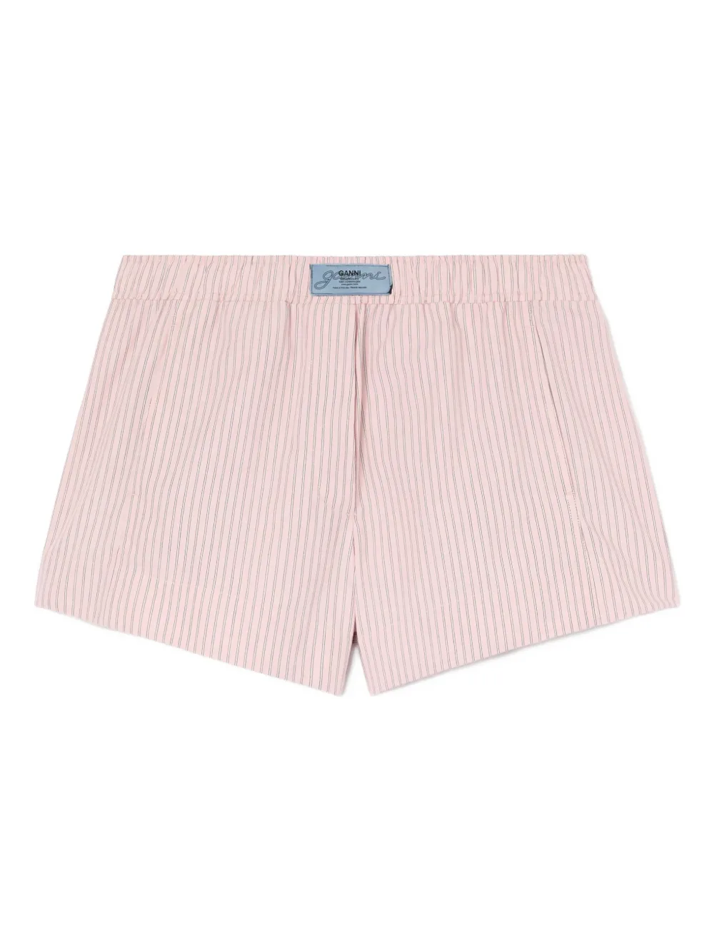 GANNI Shorts con logo - Rosa