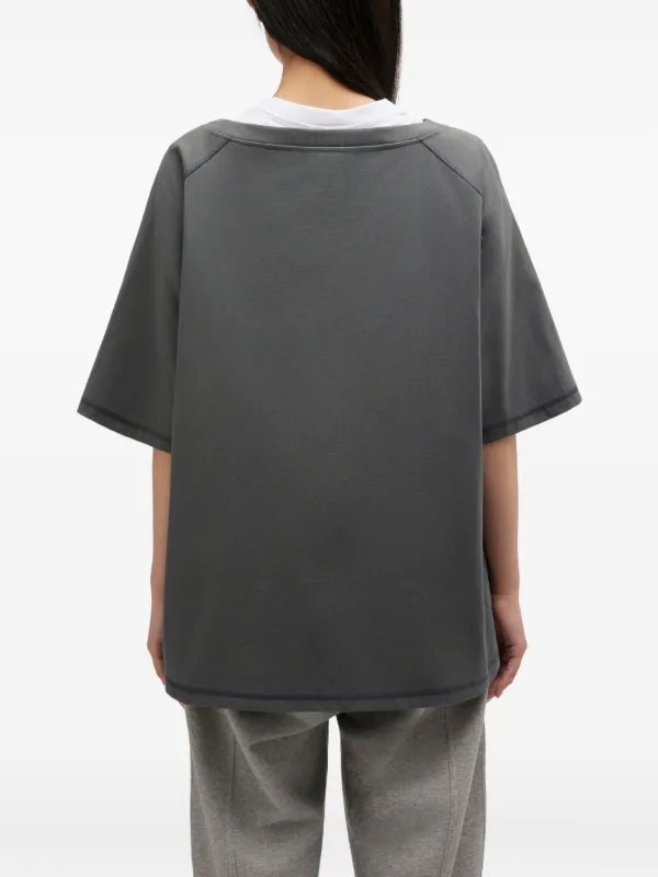GANNI Grey Banana T-shirt | Grey | FARFETCH