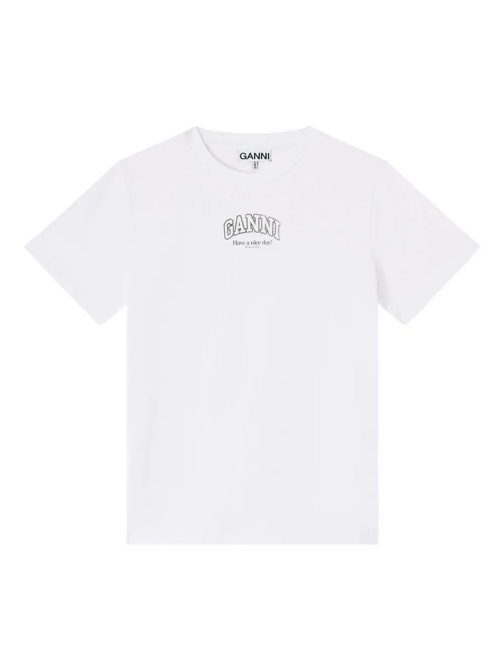 GANNI T-shirt con stampa - Bianco