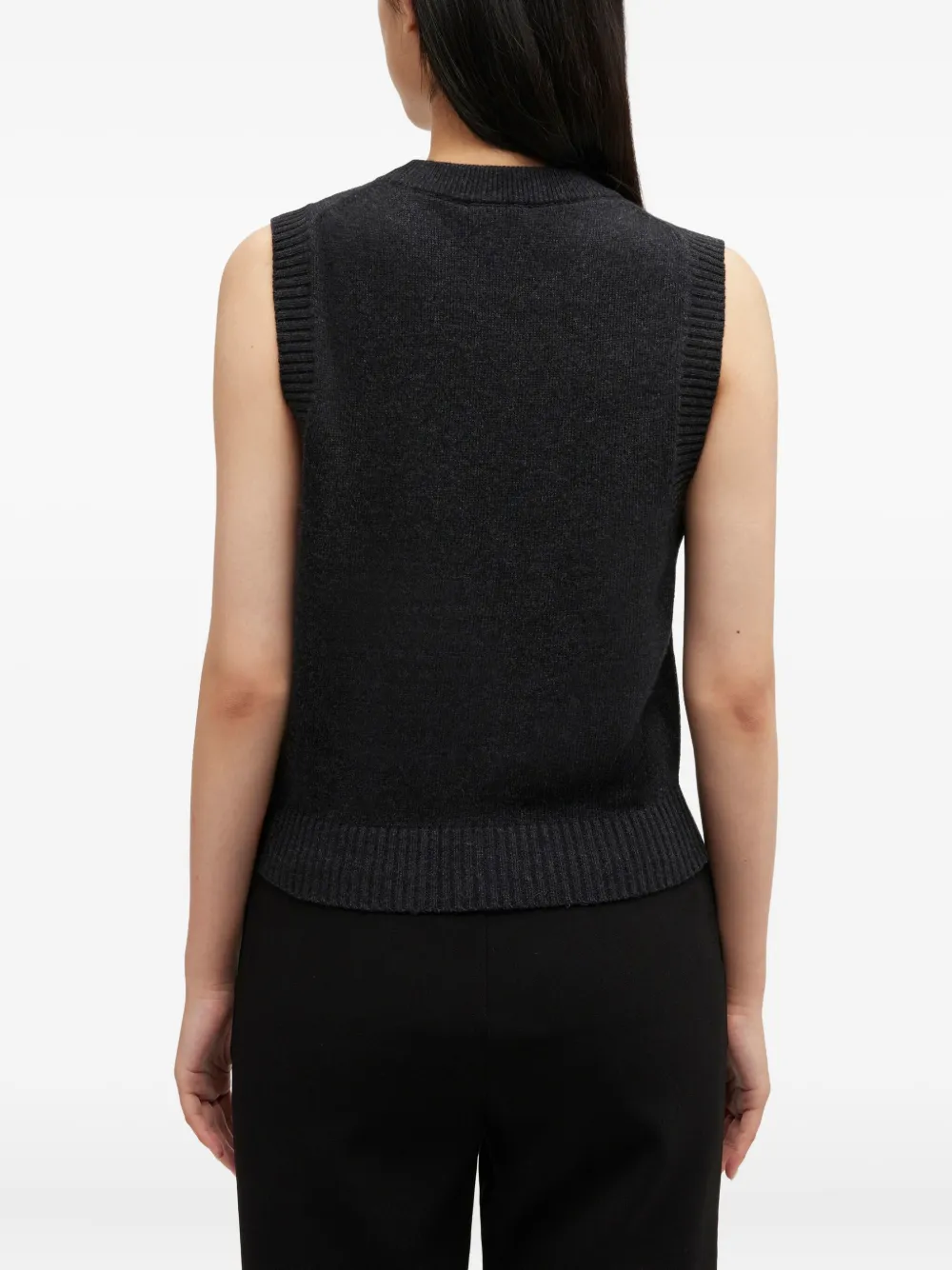 GANNI Vest met kersendetail Grijs