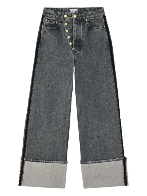 GANNI button-detail jeans