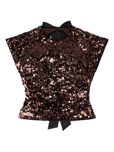 GANNI sequin-embellished blouse
