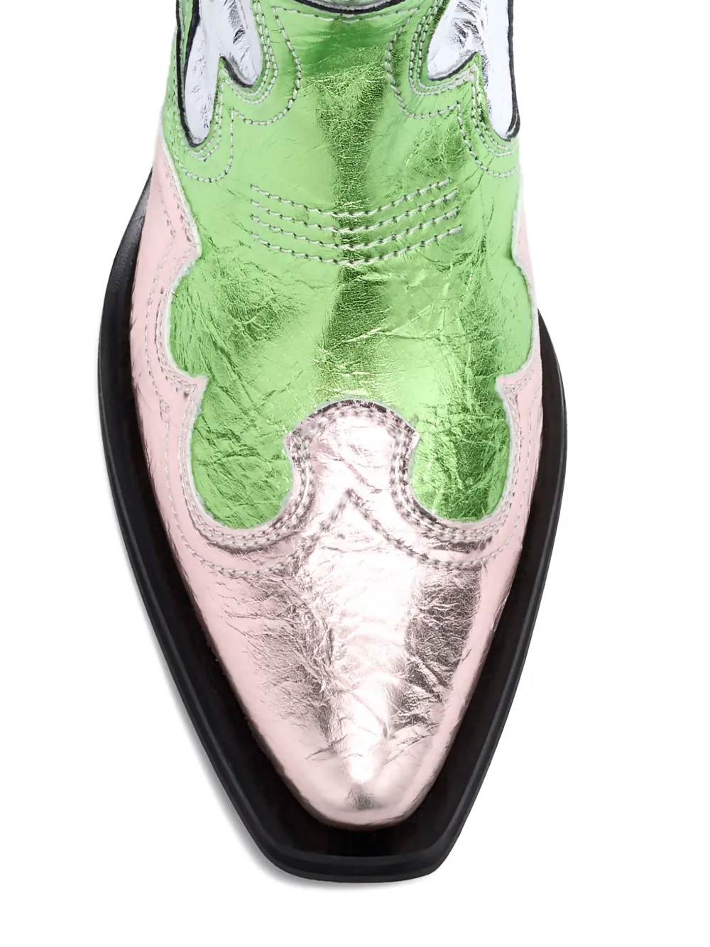 GANNI Laarzen met metallic afwerking Zilver