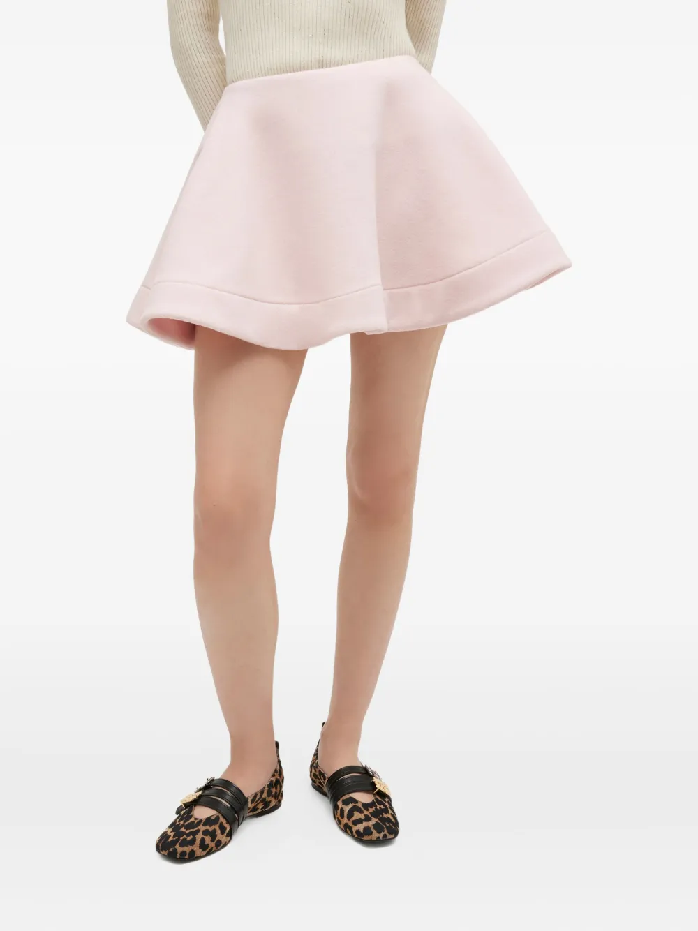  Ganni Flared Mini Skirt - Pink 