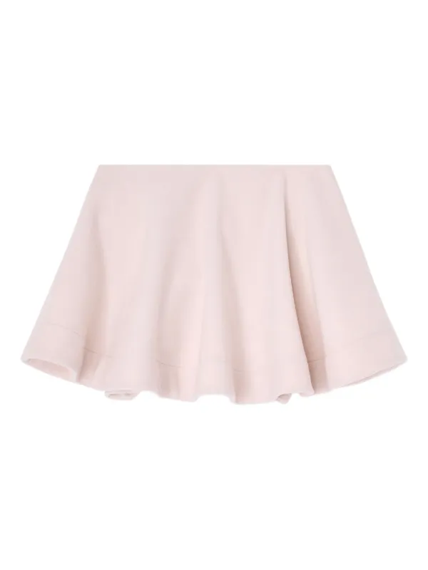 Ganni Flared Mini Skirt in Pink