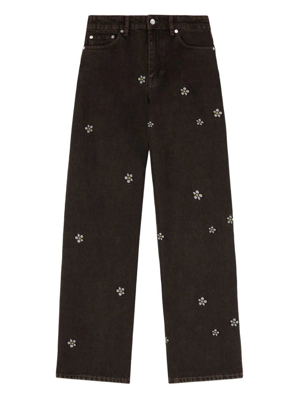 GANNI x Disney Jeans a fiori - Nero