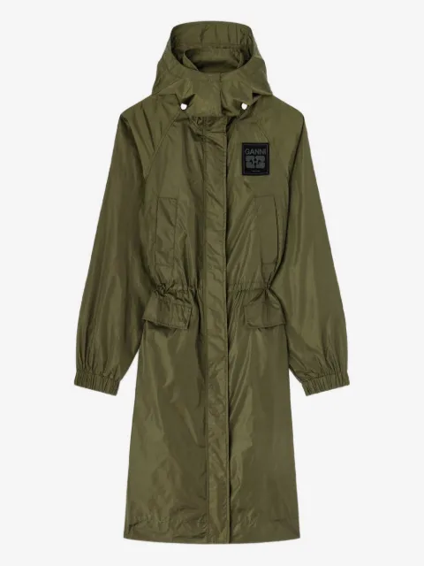 GANNI nylon parka coat