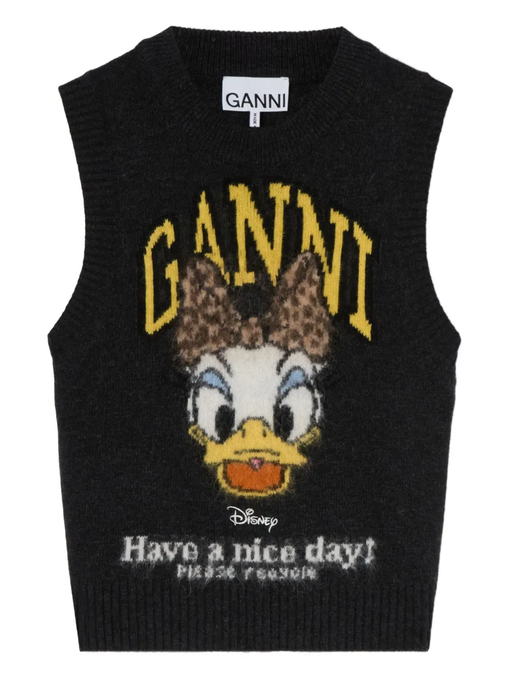 Ganni X Disney Graphic Vest In Black