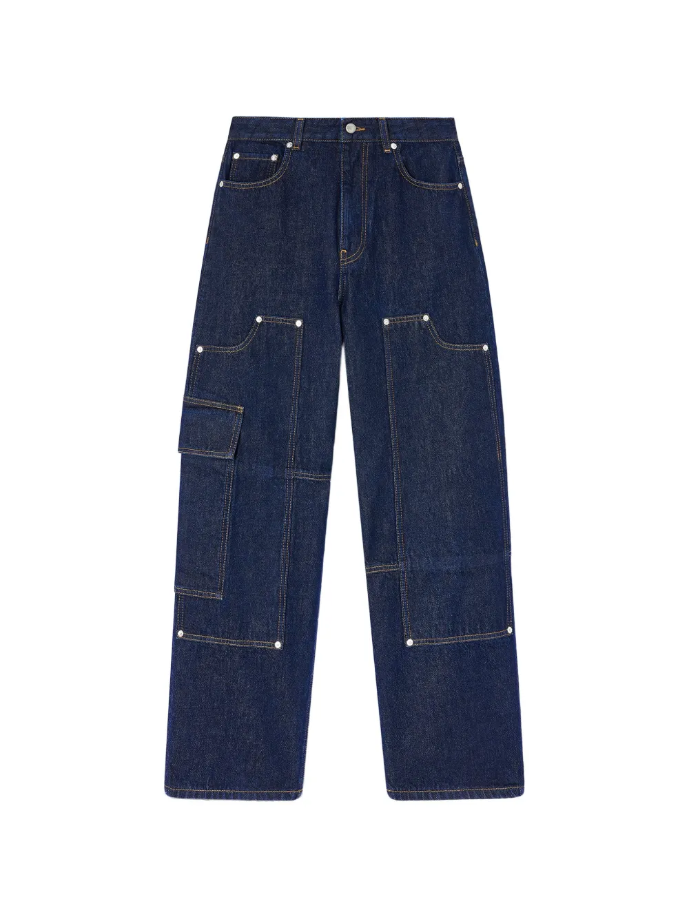 GANNI Jeans cargo - Blu