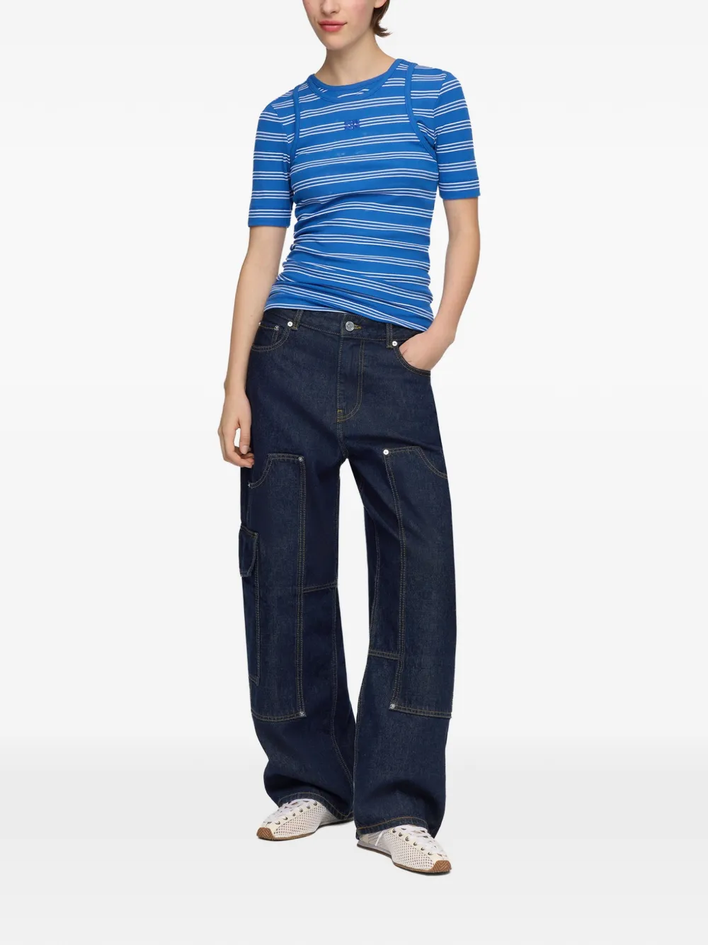 GANNI Audri denim jeans Blauw