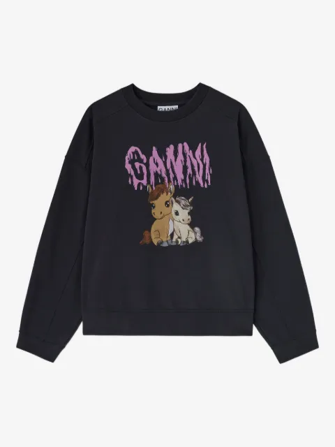 GANNI graphic-print sweatshirt