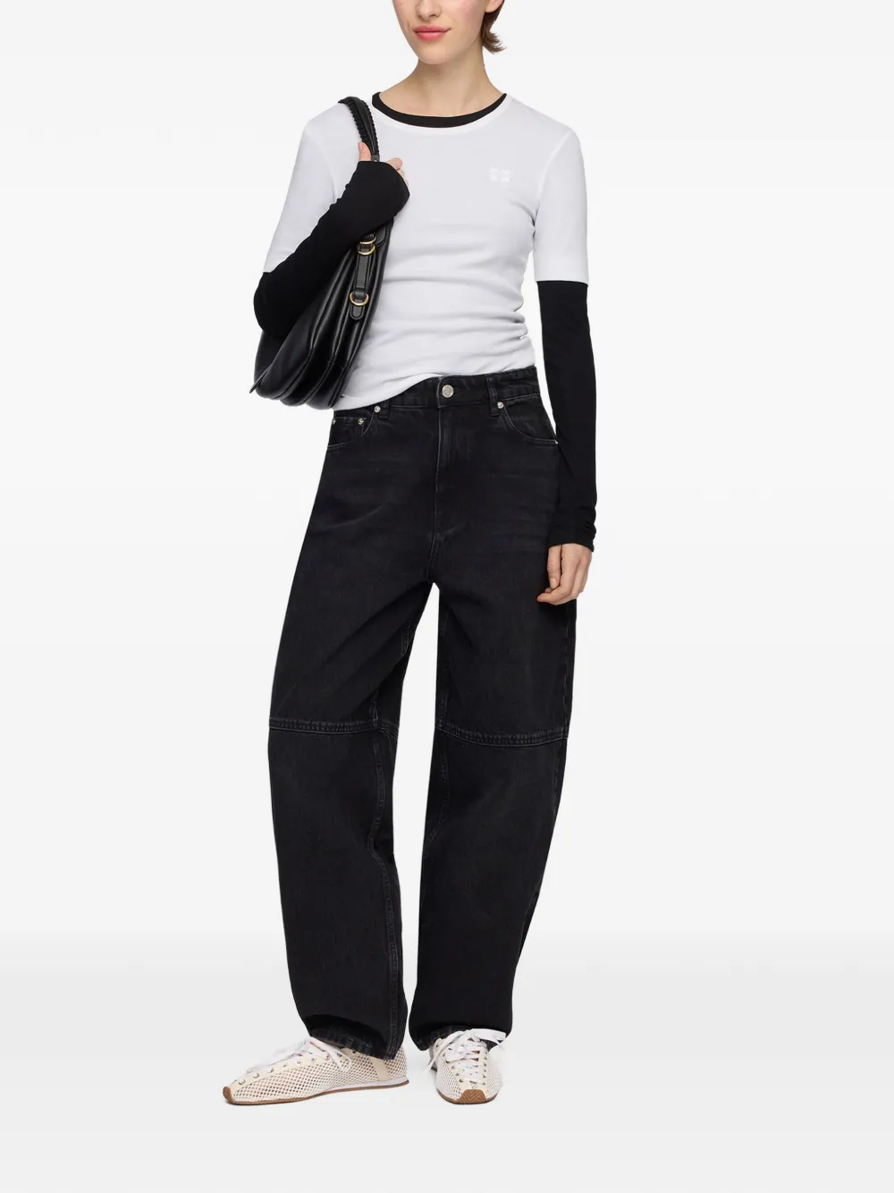 GANNI Denim jeans Zwart
