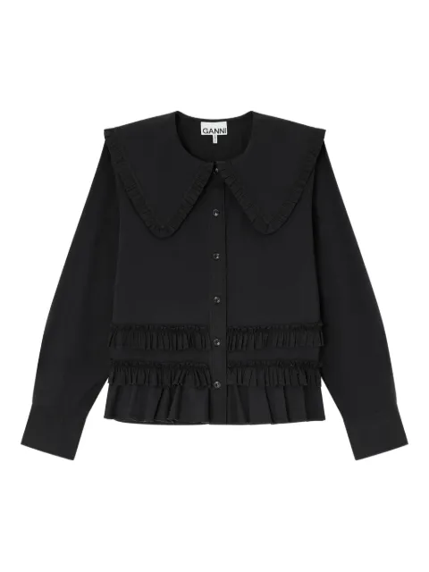 GANNI ruffled top