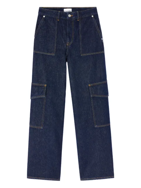 GANNI Angi jeans in dark rinse denim