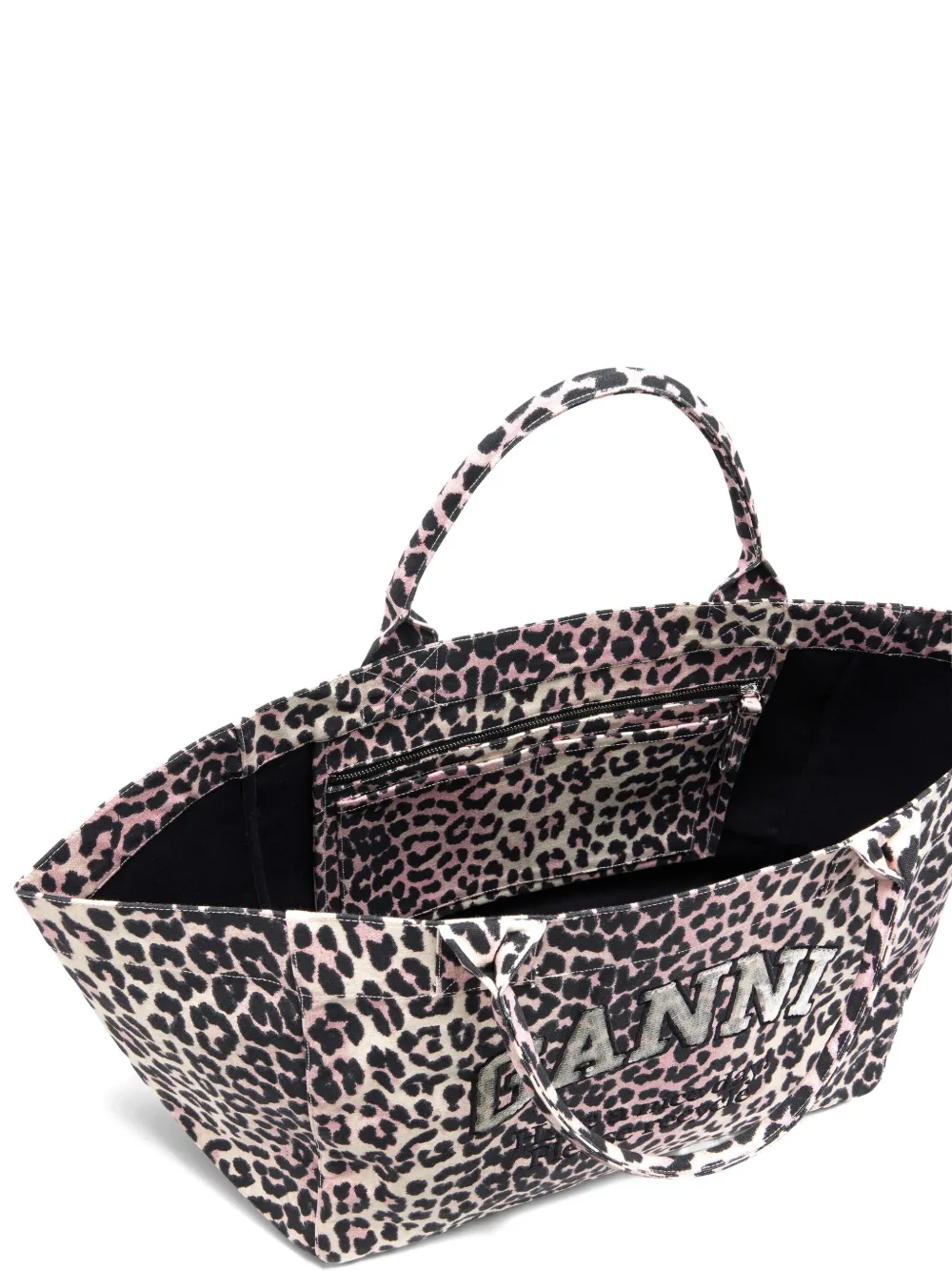GANNI XXL shopper met pailletten Zwart