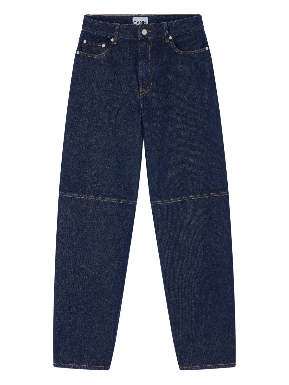 GANNI Jeans con design a inserti - Blu