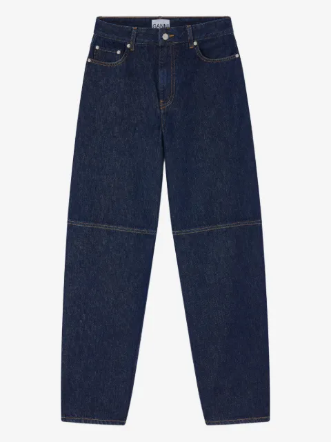 GANNI stary jeans in dark rinse denim