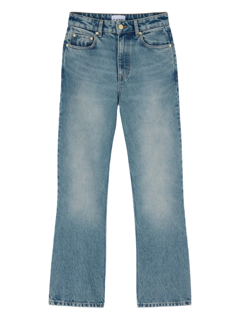 GANNI Jeans im Five-Pocket-Design - Blau