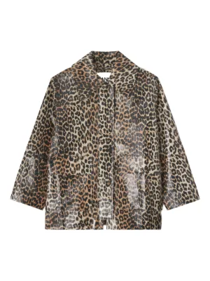 GANNI コットンリネンレオパードジャケット Leopard Printed Denim Jacket – Hill's Dry Goods