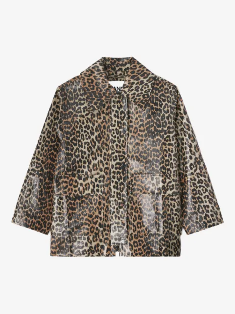 GANNI leopard-print jacket
