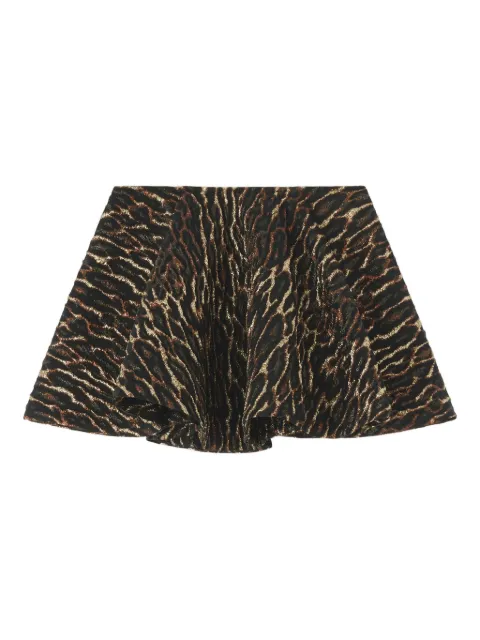 GANNI falda con animal print