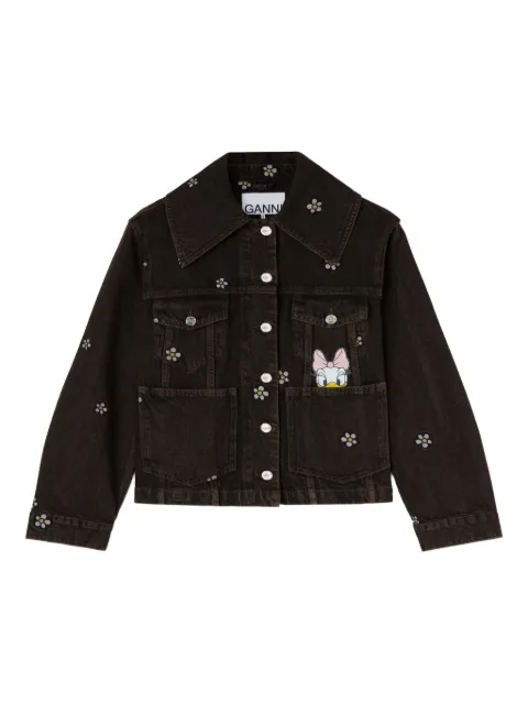 GANNI x Disney floral-appliqué jacket