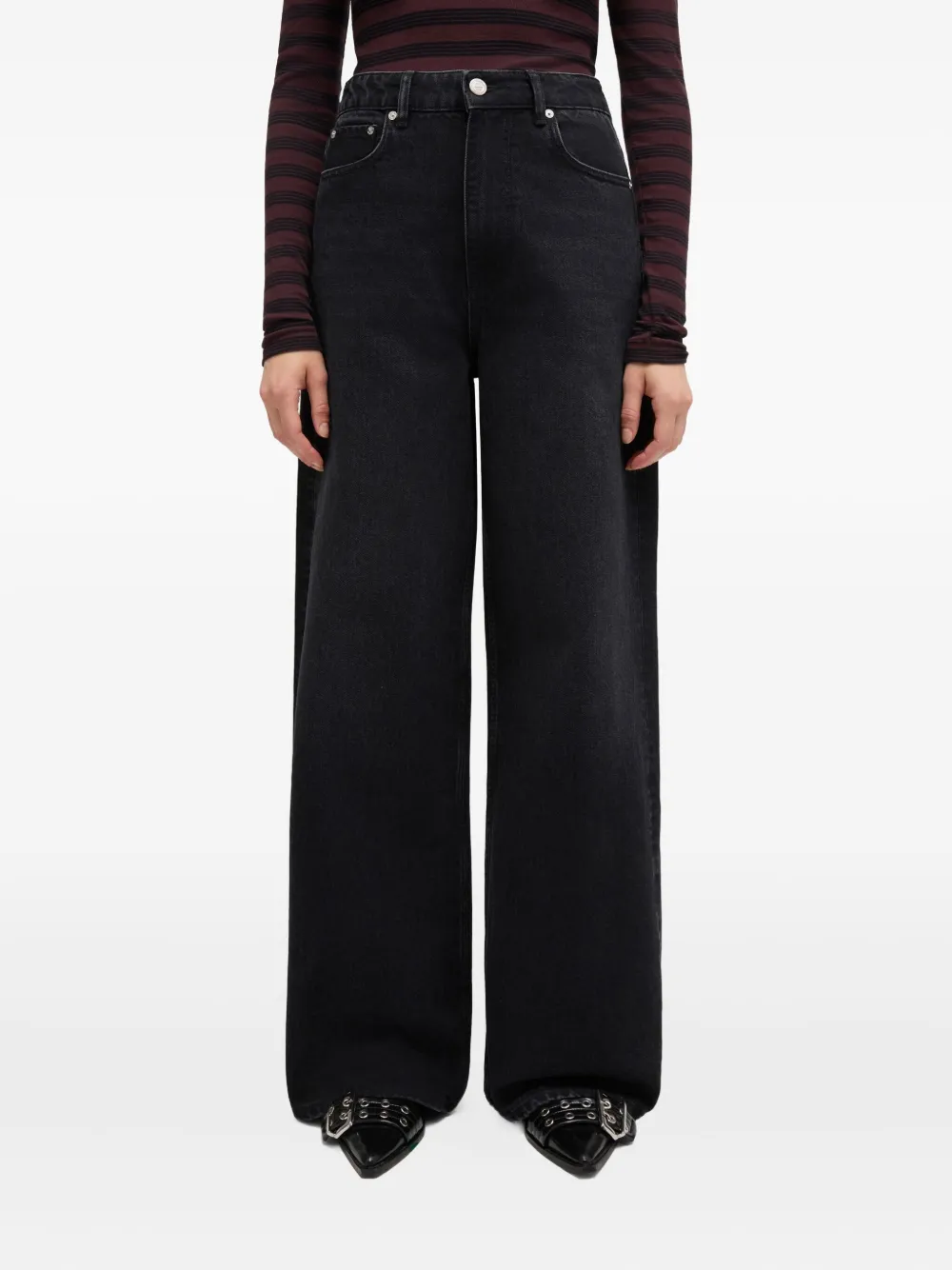  Ganni Five-pockets Jeans - Black 