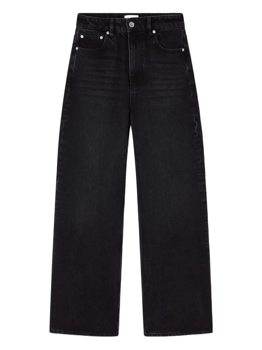 GANNI Jeans con design a cinque tasche - Nero