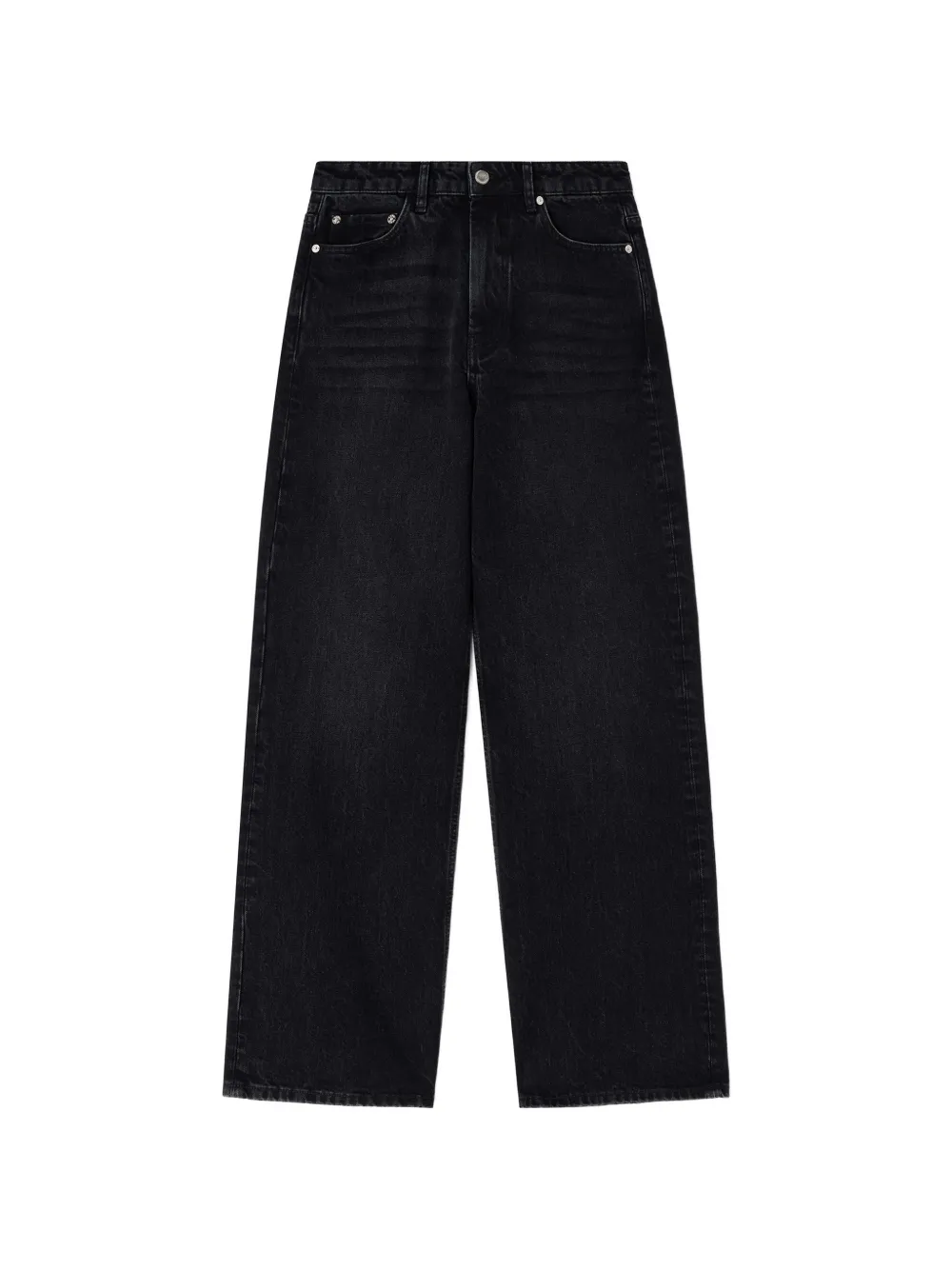 GANNI Jeans con design a cinque tasche - Nero