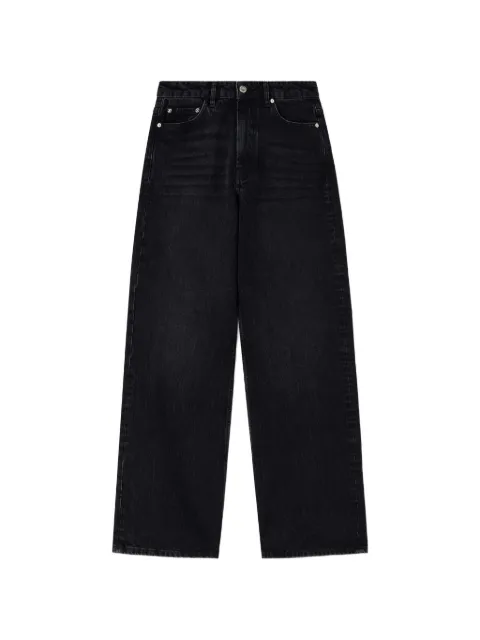 GANNI Lari jeans in black rigid denim