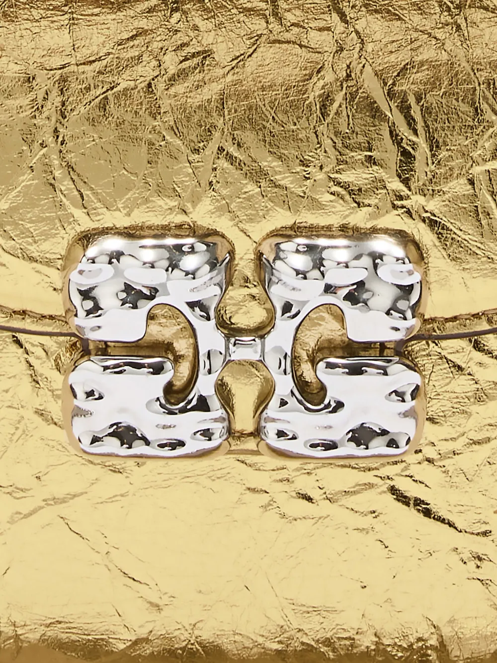 Logo-Plaque Chain Cross Body Bag