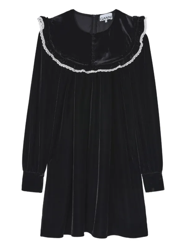 ganni dress long sleeve NEW GANNI Ruched Long Sleeve Midi DRESS SIZE 40 US 8 $395 BLACK JERSEY NORDSTROM