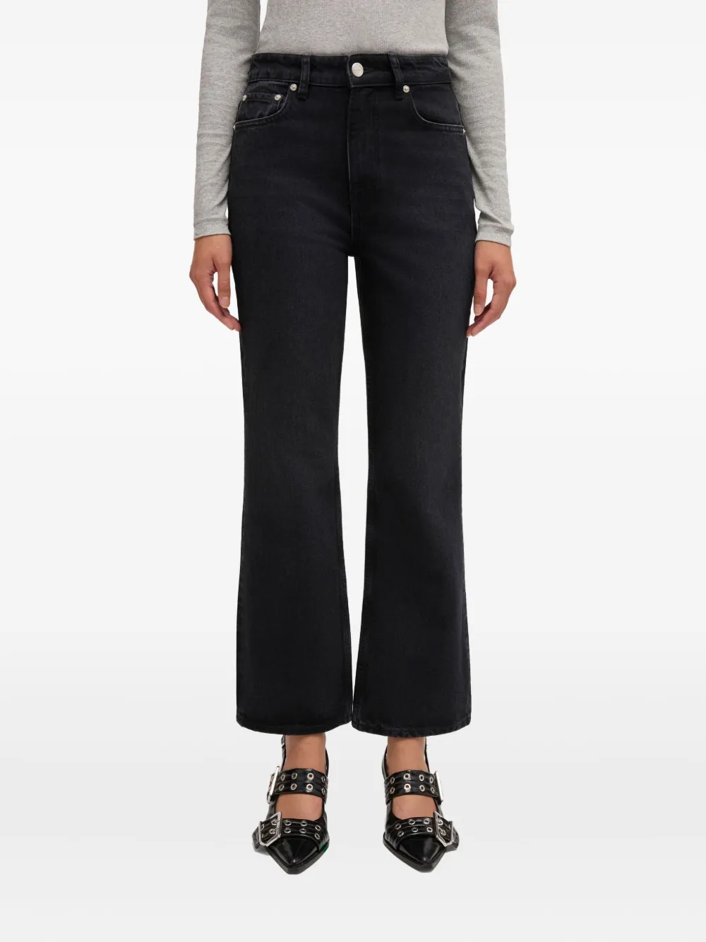  Ganni Flared Jeans - Black 