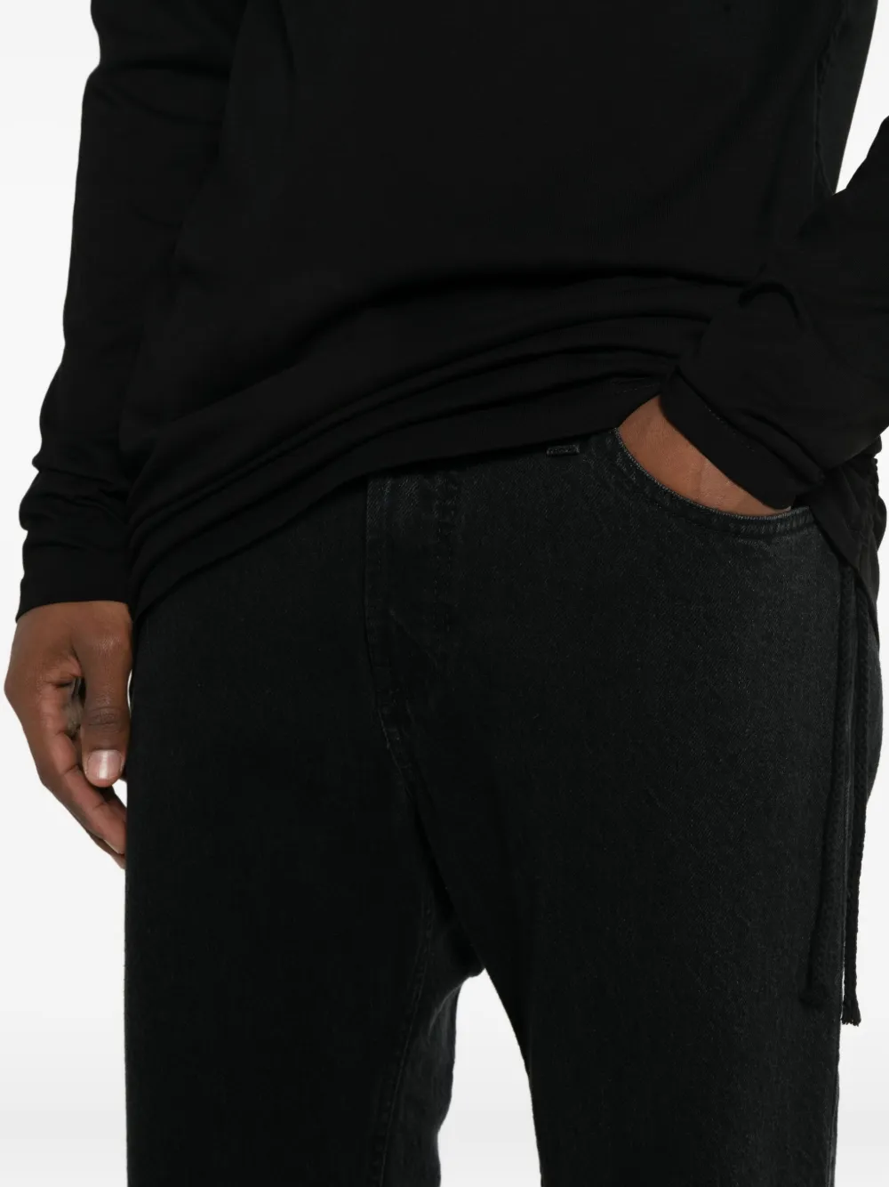 Nomen Nescio Five-pocket Jeans In Black