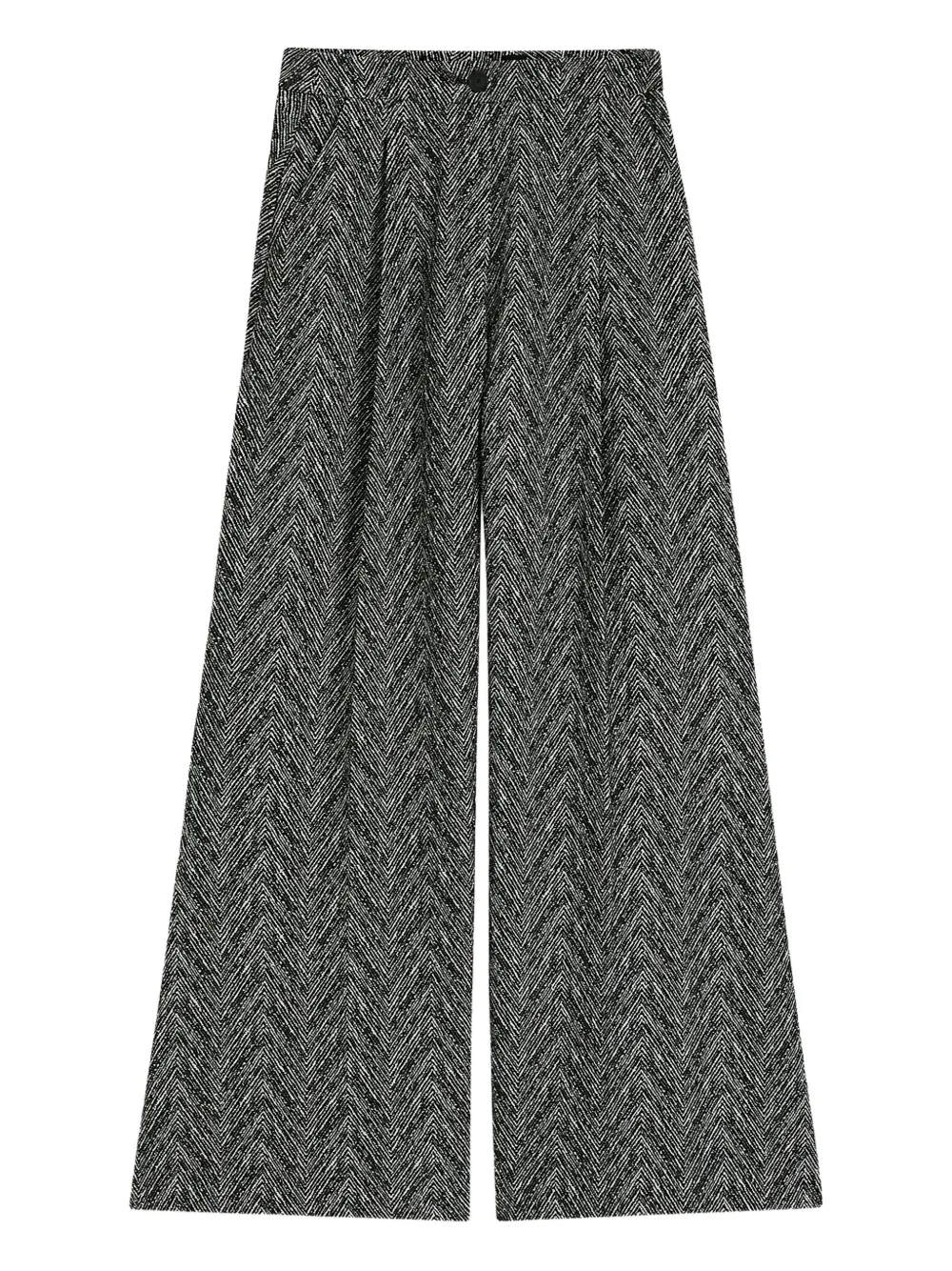 BOSS herringbone-pattern trousers | Grey | Image 1
