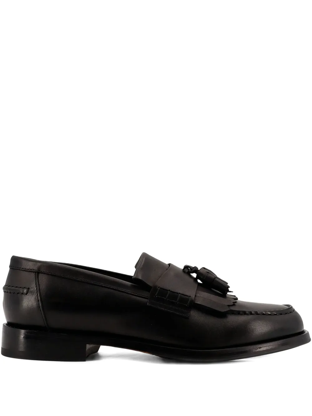 Doucal's tassel-detail loafers Zwart