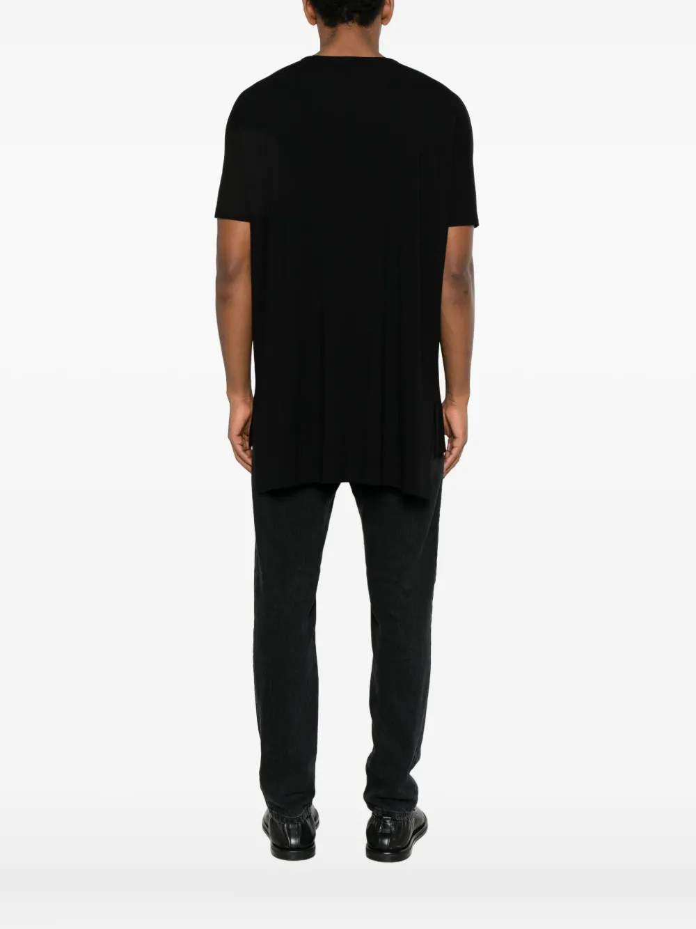 Nomen Nescio Side-split T-shirt In Black