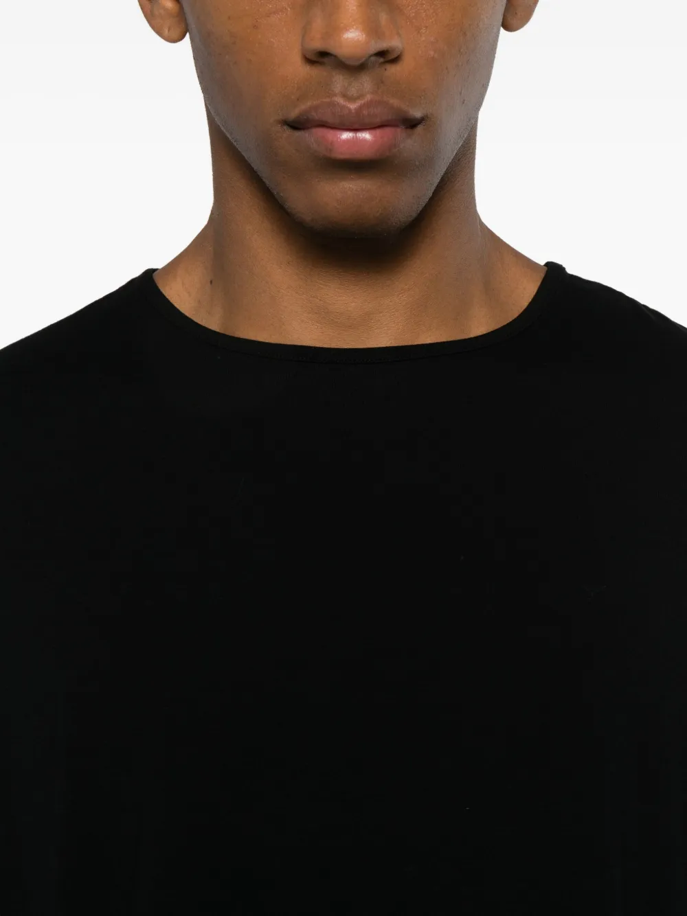 Nomen Nescio Side-split T-shirt In Black