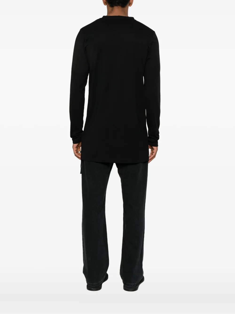 Nomen Nescio Drawstring Long-sleeve T-shirt In Black