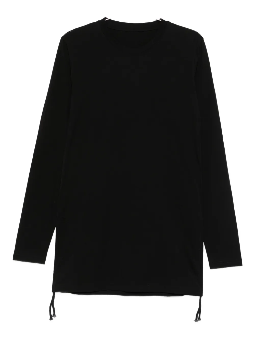 Nomen Nescio Drawstring Long-sleeve T-shirt In Black