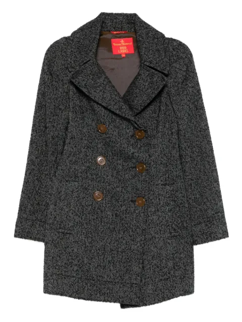 Vivienne Westwood Pre-Owned 1990s mélange-effect double-breasted coat