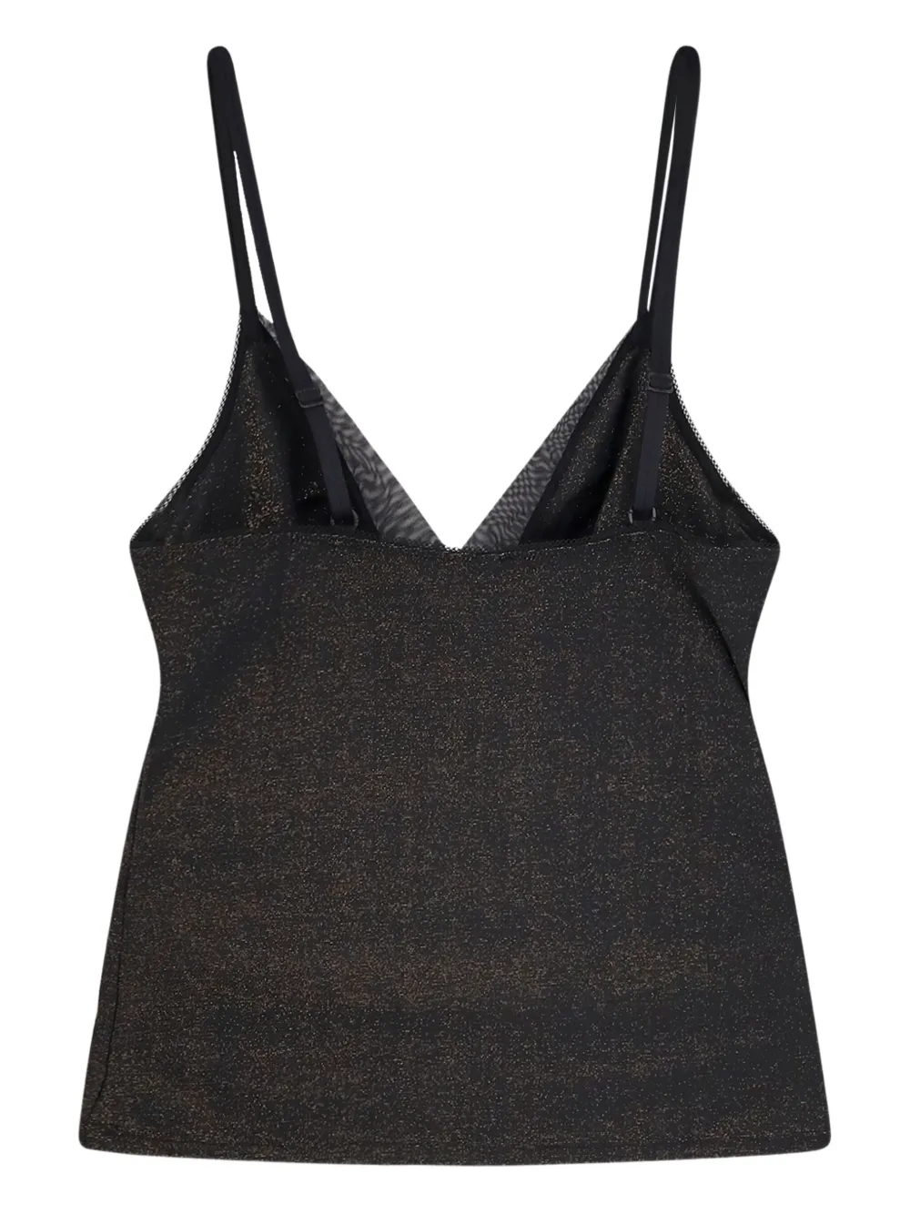 Hugo Boss Mesh Detail Tank Top Set In Black