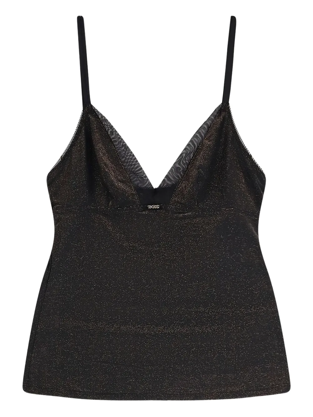 BOSS mesh detail tank top Set | Brown | Image 1