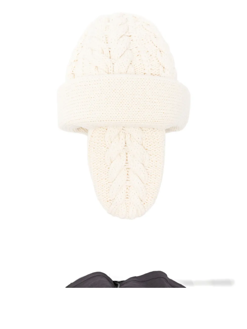 Duran Lantink Cable-knit Beanie In Neutral